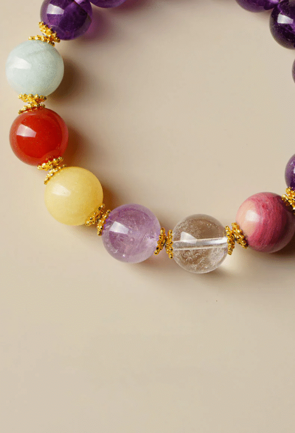 Nine Purple Fire Crystal Bracelet (20-year Good Fortune)