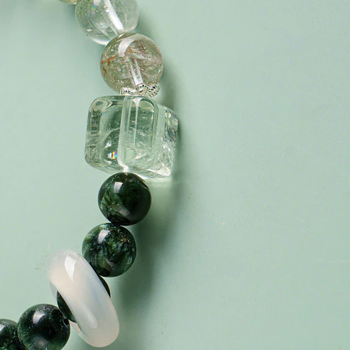 Natural Green Crystal Bracelet (Health and Longevity)