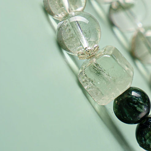 Natural Green Crystal Bracelet (Health and Longevity)