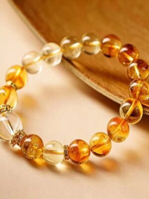 Natural Yellow Crystal Bracelet (Wealth and Luck)