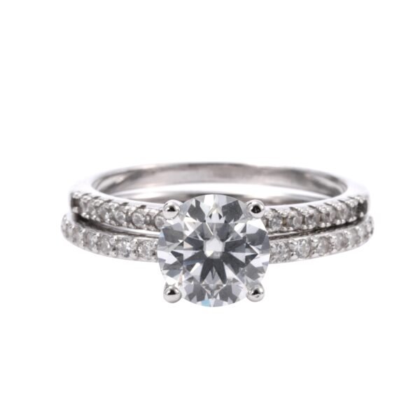 130dbdc2664a4bf2acc4f64446d43835~tplv-fhlh96nyum-origin-jpeg S925 Sterling Silver Round Cut Moissanite Ring Engagement Ring Wedding Ring Set Christmas Halloween Gift