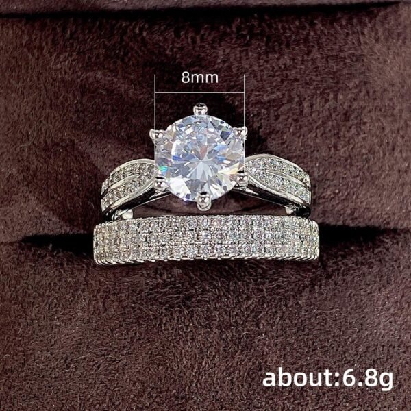 Moissanite Engagement Rings for Women,Promise Rings 925 Sterling Silver with 18K Yellow/White Gold Plated,D Color VVS1 Wedding Band Moissanite Ring 0.5/1/1.5/2/3/4CT