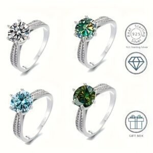 773047d4c4e6420e8b60eb6e03bb2abf~tplv-fhlh96nyum-origin-jpeg 925 Sterling Silver Ring Moissanite Diamond with Certificate Fine Jewelry Women's Engagement Ring