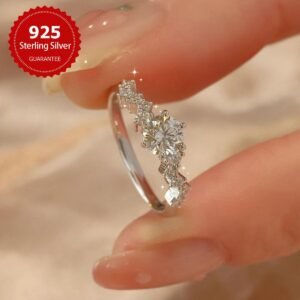 79f543e248b14facbd4421754d56a71f~tplv-fhlh96nyum-origin-jpeg Moissanite ring S925 sterling silver commitment ring ladies wedding engagement ring wedding season jewelry anniversary halo ring thanksgiving valentine's day ladies gift noble luxury bridal jewelry excellent gift