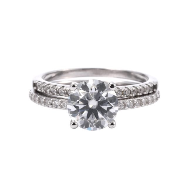 7ace589770c640ee84dc7ec558368fa4~tplv-fhlh96nyum-origin-jpeg S925 Sterling Silver Round Cut Moissanite Ring Engagement Ring Wedding Ring Set Christmas Halloween Gift