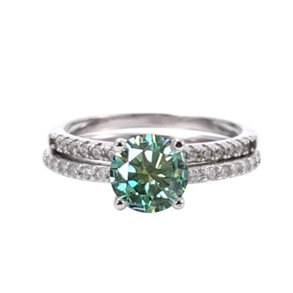 9d2a4f0c96c8484e8956dca3cca2071d~tplv-fhlh96nyum-origin-jpeg S925 Sterling Silver Round Cut Moissanite Ring Engagement Ring Wedding Ring Set Christmas Halloween Gift