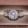 f0457c75adfb4d26bfda4c1a16729d7f~tplv-fhlh96nyum-origin-jpeg Moissanite 18K White Gold Three-Row Diamond Ring for Women | Elegant & Luxurious Engagement Ring