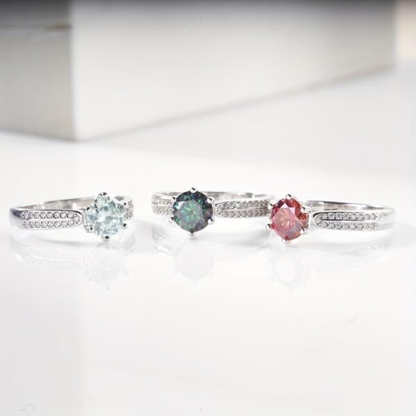 f237f645c41d4c2ba52896ca9fc2a266~tplv-fhlh96nyum-origin-jpeg 925 Sterling Silver Ring Moissanite Diamond with Certificate Fine Jewelry Women's Engagement Ring